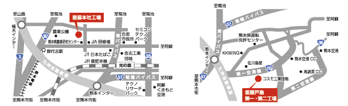 釜屋アクセスマップ
